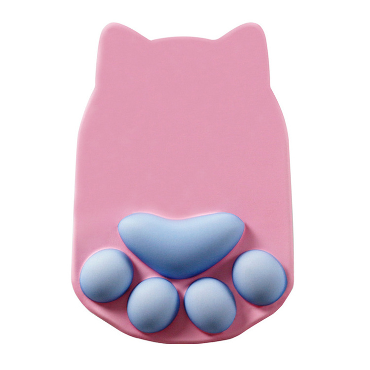 Custom Wriest Unique Cat Paw Design Cartoon Mousepad Pattern Silicone Material Mouse Pad