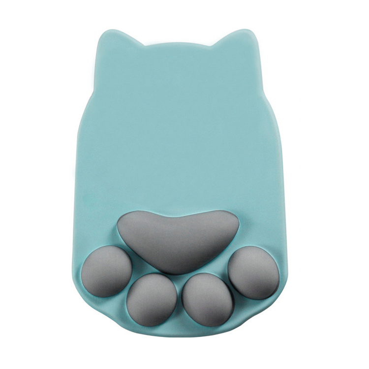 Custom Wriest Unique Cat Paw Design Cartoon Mousepad Pattern Silicone Material Mouse Pad