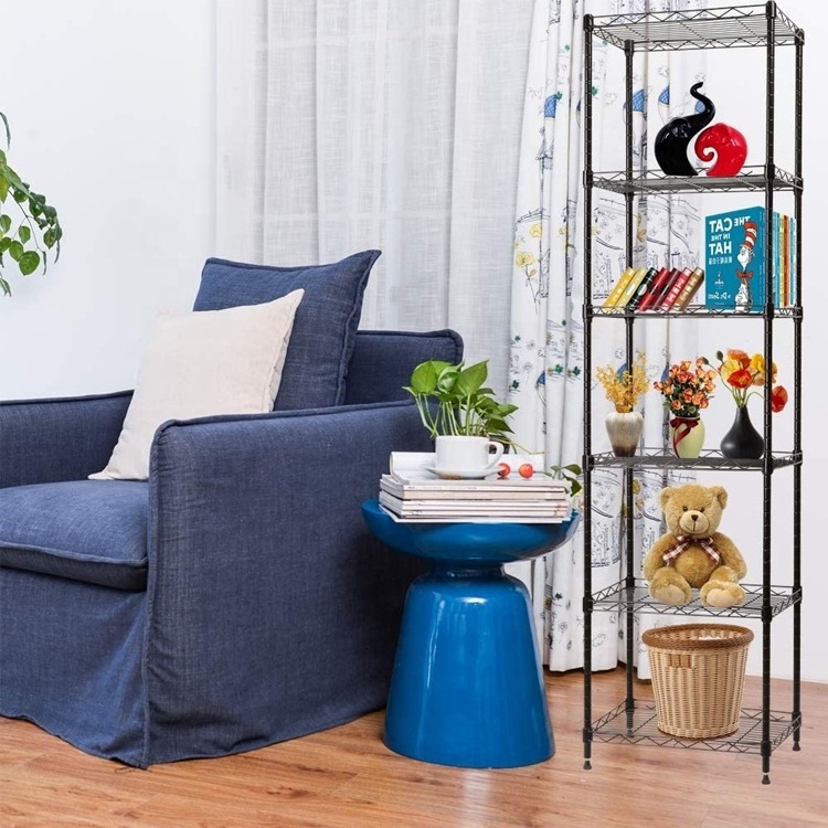 Wire Shelving Steel Rack Adjustable Unit Shelf Storage Shelves Holders & Racks for Laundry Bathroom Kitchen Pantry Closet