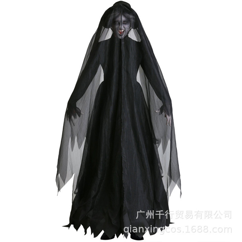 J9513 Ghost bride witch Vampire Adult Cosplay party dress sexy halloween costume