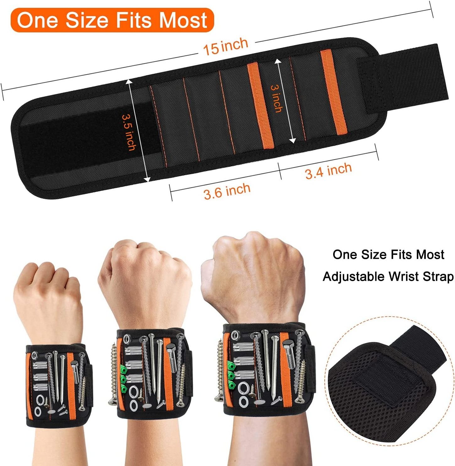 hole punch tools magnetic tool wristband wrist strap for screw extractor building construction tools and equipment set