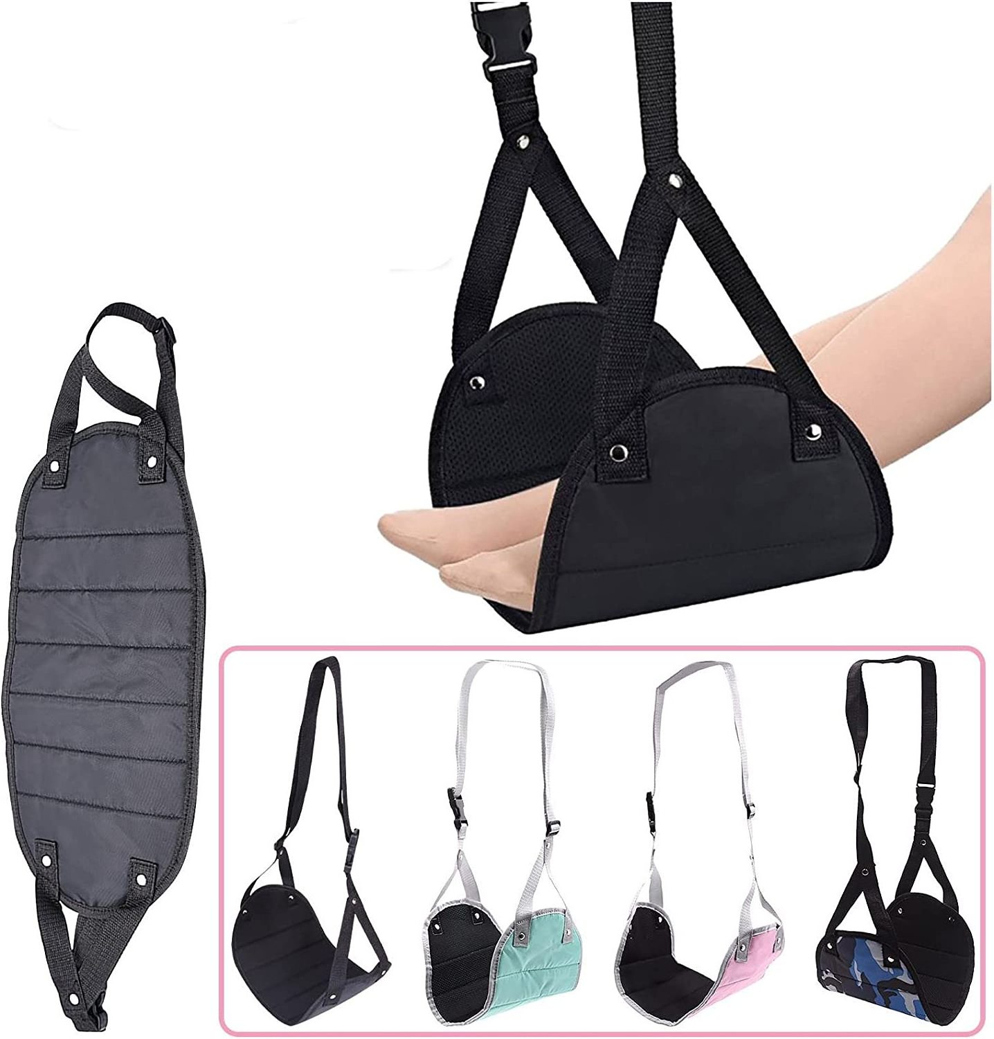 travel essentials 2024 Kit Airplane footrest hammock new travel gadget for Airplane Helps to Prevent Swelling Soreness