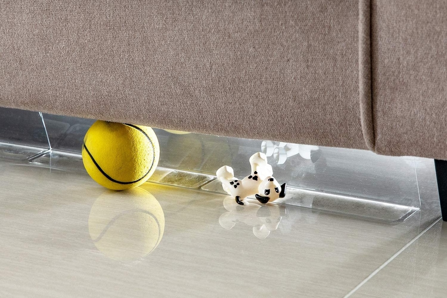 Clear Toy Blockers for Furniture Stop Things from Going Under Couch Sofa and Other Furniture Suit for Hard Surface Floors