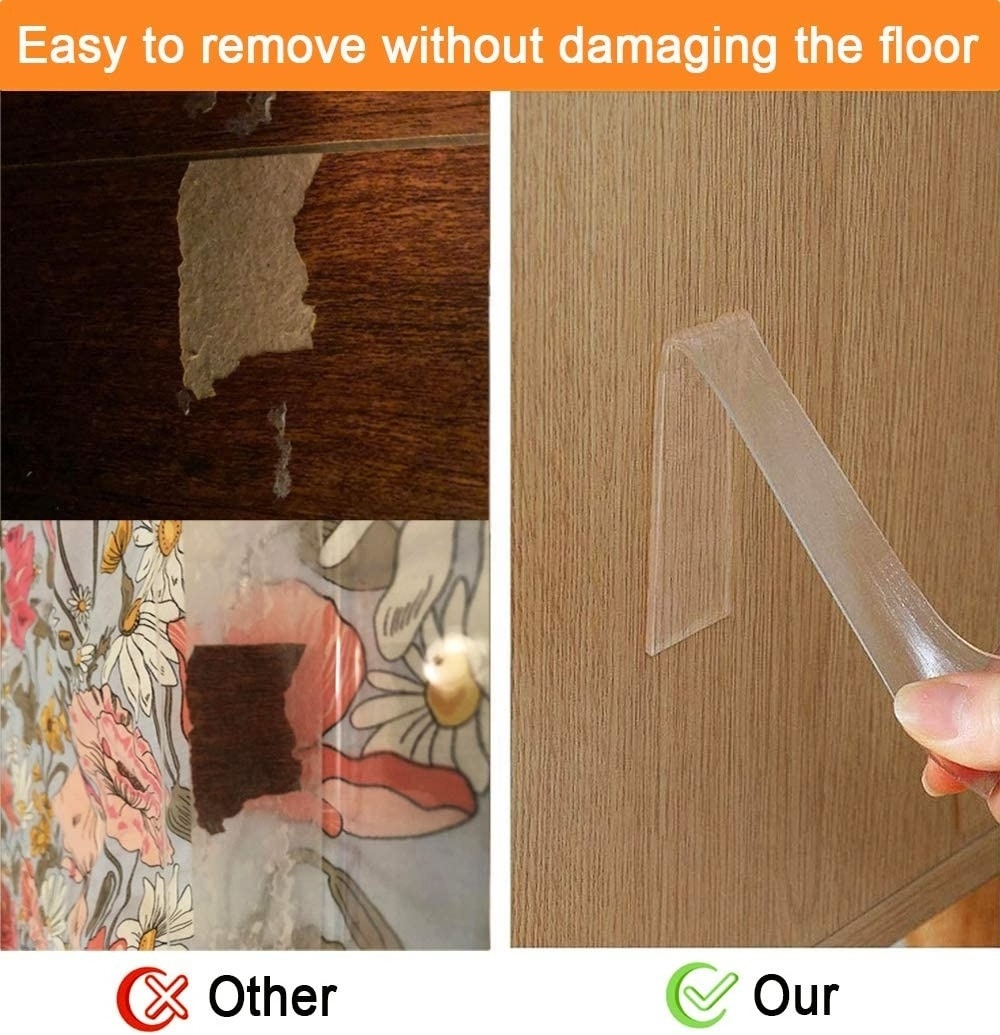 Clear Toy Blockers for Furniture Stop Things from Going Under Couch Sofa and Other Furniture Suit for Hard Surface Floors