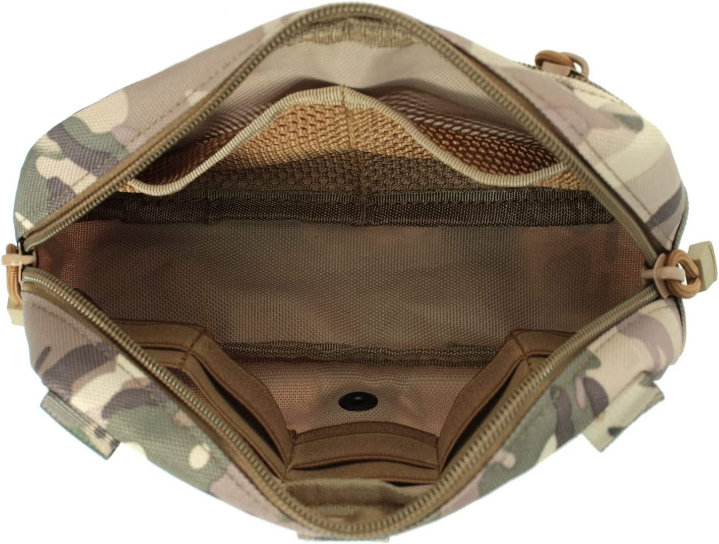 Tactical Molle Horizontal Admin Pouch multicam black Utility Pouch Multi-Purpose Laser-Cut EDC Tool Pouch Bag