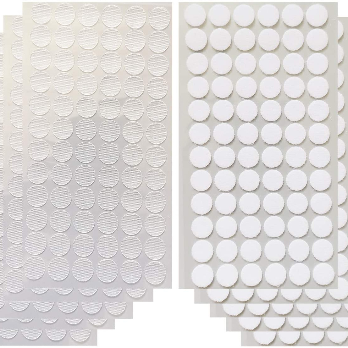 Double Sided Adhesive glue Dots Clear Hook and Loop dots Round Sticky Tack Adhesive Poster for Wall Hanging Festival Decoration