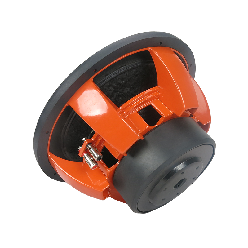 Good quality Rms 500watt 12 inch car speaker sub woofer Orange basket frame 100Oz magnet  car audio subwoofer rms 500