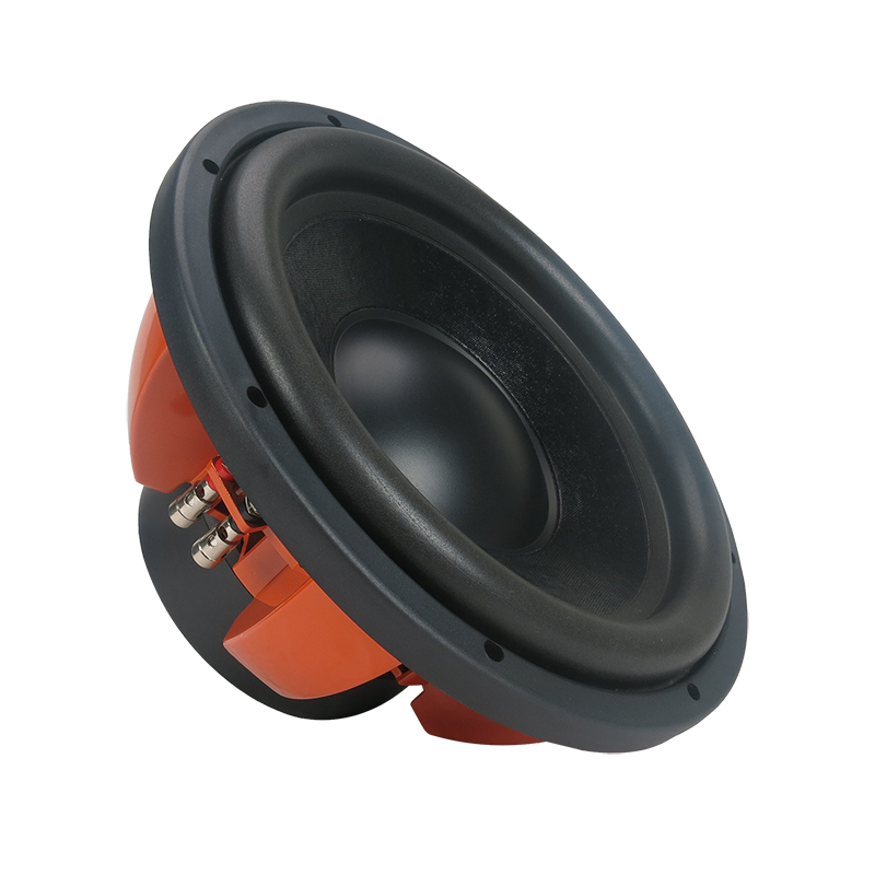 Good quality Rms 500watt 12 inch car speaker sub woofer Orange basket frame 100Oz magnet  car audio subwoofer rms 500