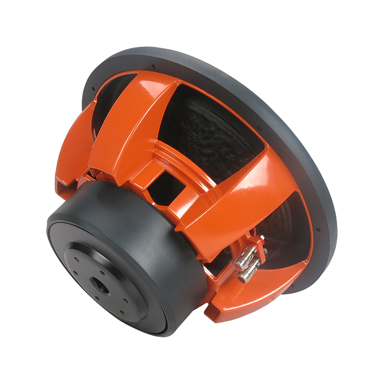 Good quality Rms 500watt 12 inch car speaker sub woofer Orange basket frame 100Oz magnet  car audio subwoofer rms 500