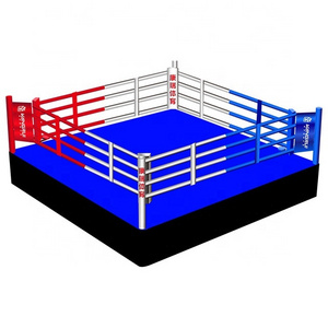 Aji Cushion Wrestling Floor 20 ft Pvc 4M*4M Portable International Foldable 4x4 Floor Level Outdoor Boxing Ring