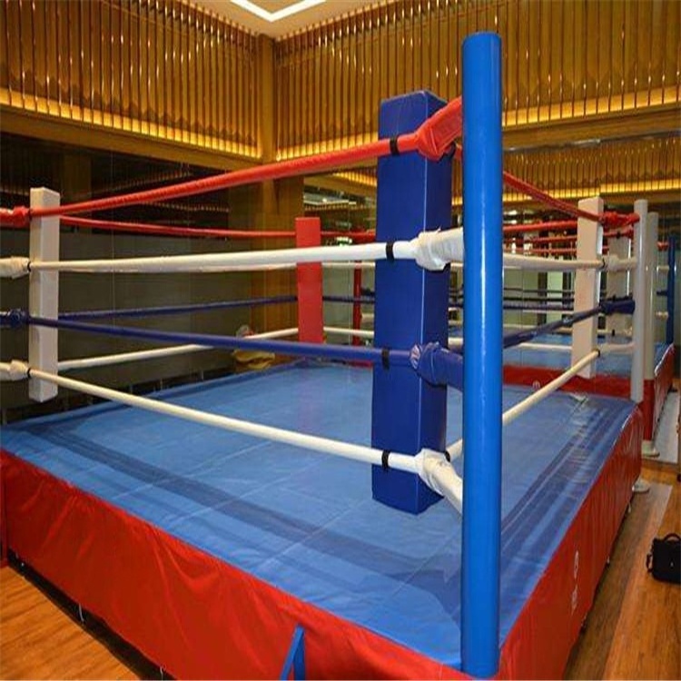 Aj Kickboxing Kungfu Mat Bouncer Games Bouncy 4M*4M Professional Fighting Boxing Ring For Sale Ring De Boxeo Boxing Ring