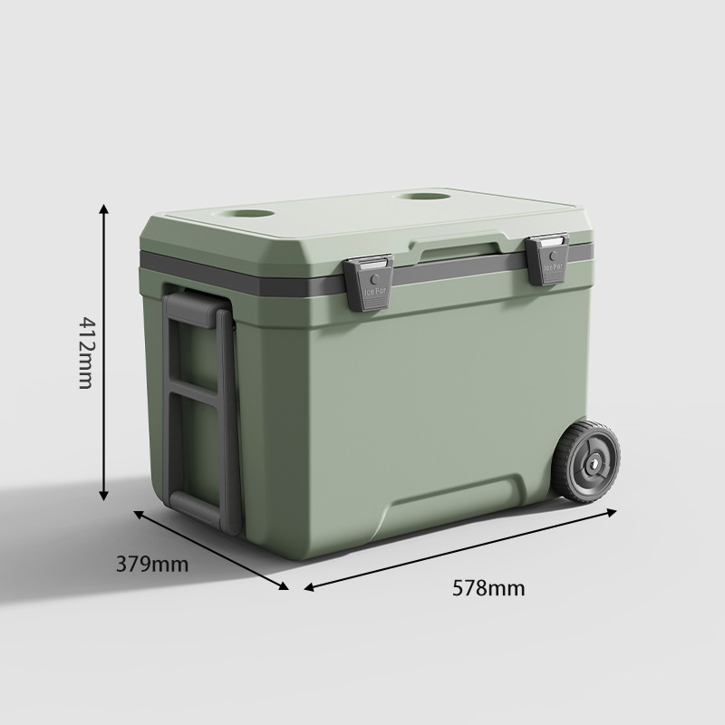 Aji White Round Styrofoam Boxes Chair And Table Bluetooth Speaker Trolley Mini Ice Big Size Cooler Box