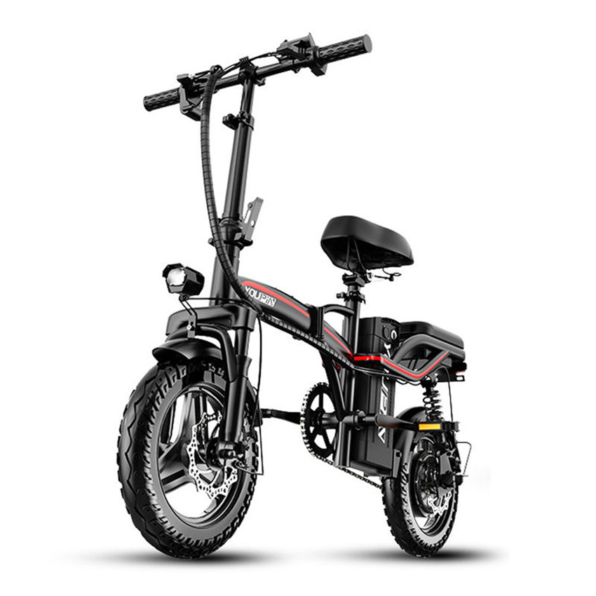 Aji Folding Fast Speed Wholesales Cruiser City Fat Tyres Throttle From China Off Road Powerful Bikes Adults 48V Electric Bicycle