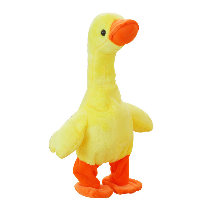 Hot Sale Electric Yellow Duck Talking Plush Toys Walking Speaking Funny Duck Stuffed Animal Cute Toys for Baby or Pet