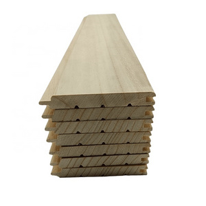 Chinese Solid plantation Paulownia Tongue and Groove board for floor and wall