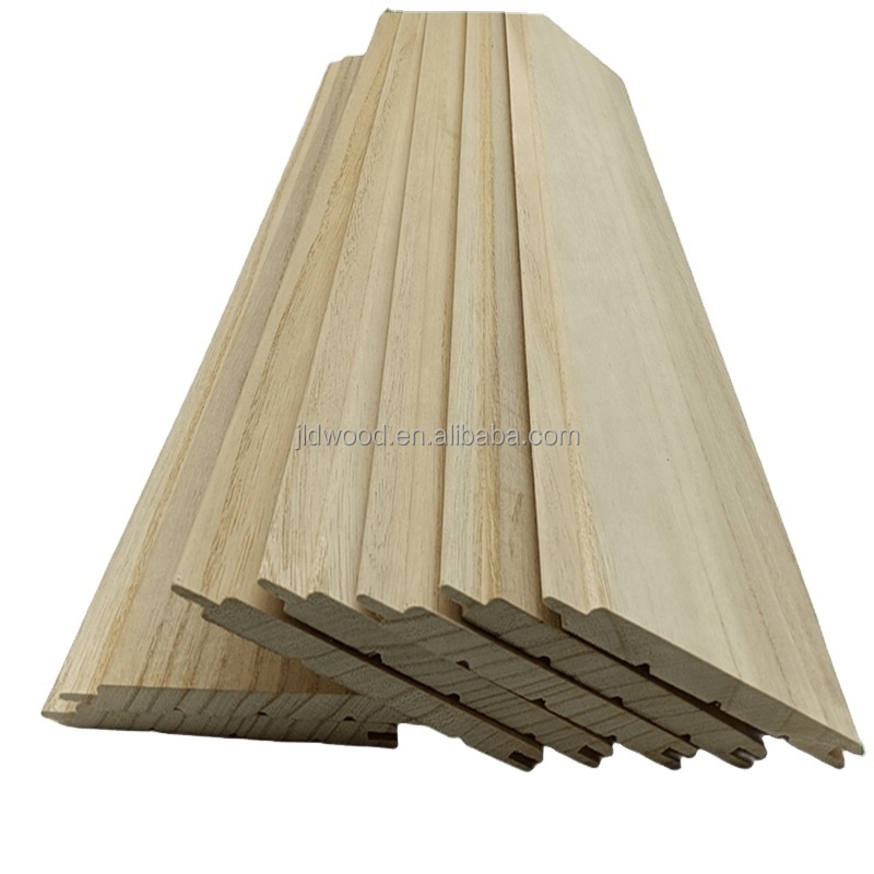 Chinese Solid plantation Paulownia Tongue and Groove board for floor and wall