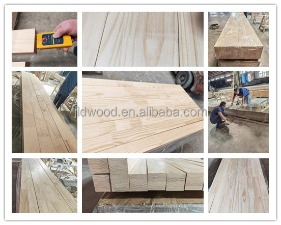 Building Materials cheap 4'*8' 18mm paulownia solid wood boards white oak edge glued planks