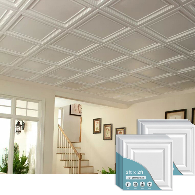 cladded ceiling pvc tiles sheets suspended tiles design for shop panels bedroom bathroom living room roof wood shower panelling