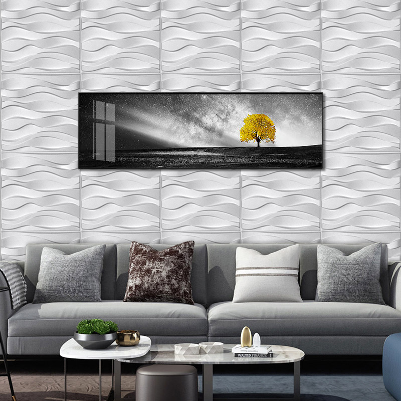 Decorative 3D Wall Panels in Diamond Design Matt White Wallpaper Mexico Panel de pared 3d wall decoration 3d board