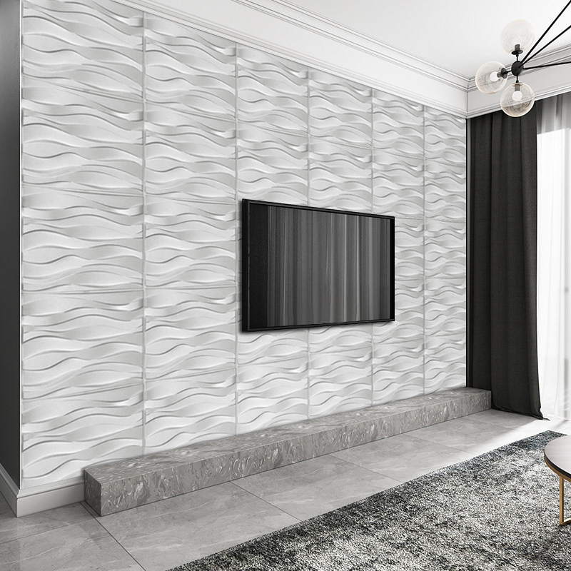 Decorative 3D Wall Panels in Diamond Design Matt White Wallpaper Mexico Panel de pared 3d wall decoration 3d board