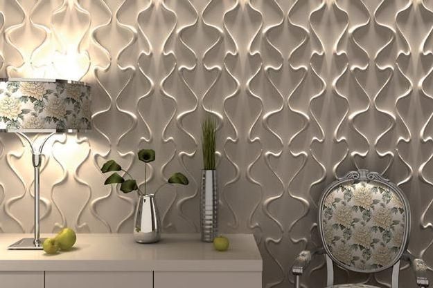 White Black Art 3d Diamond Design PVC wall panel de pared wallpaper for Interior Ceiling and Wall Decor