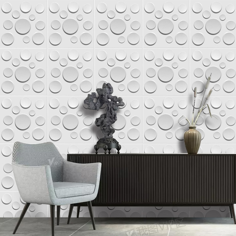 Hot selling 3d decorative wall tile panel PVC durable 3d Wallpapers for wall decor