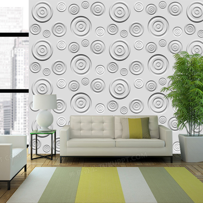 Factory price PVC wallpapers wall coating panel black white gold 3d wall panel for wall decor