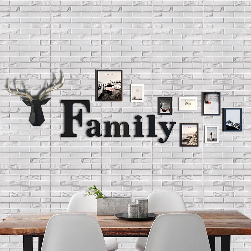 3D tile panel mold plaster wall 3D wall stickers living room wallpaper mural Waterproof 3D wall panel Bathroom Kitchen