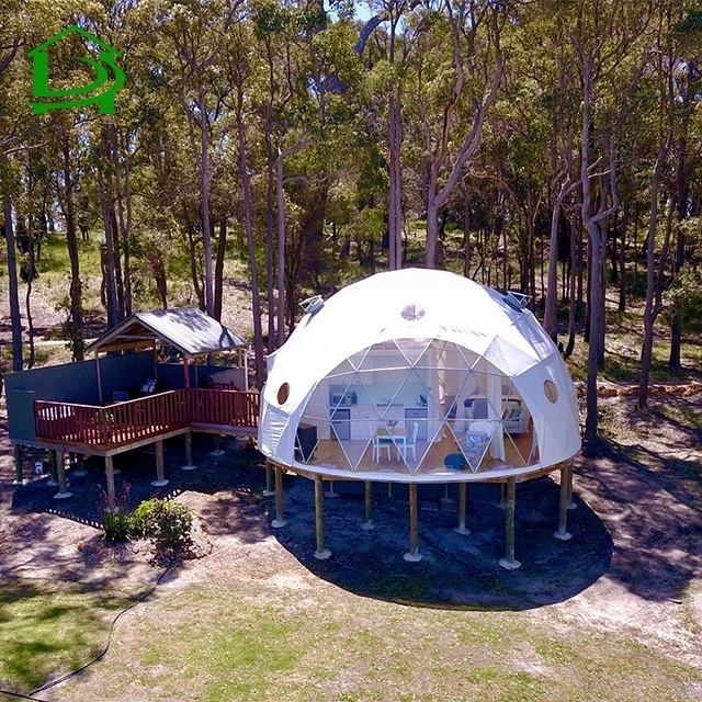 4 season 3 person glamping  garden igloo dome luxury hotel dome tent house