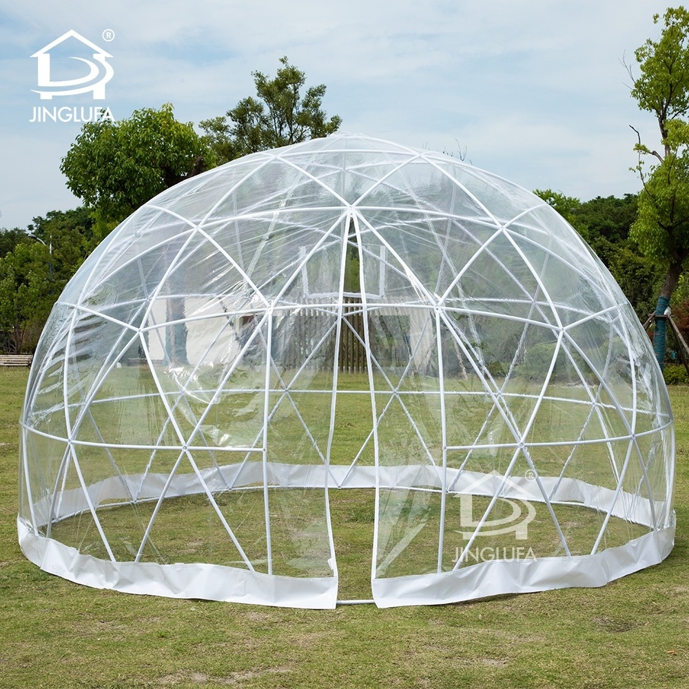 5-7 Person All Year Use Transparent Geodesic Dome Tent for Backyard Outdoor Winter Party