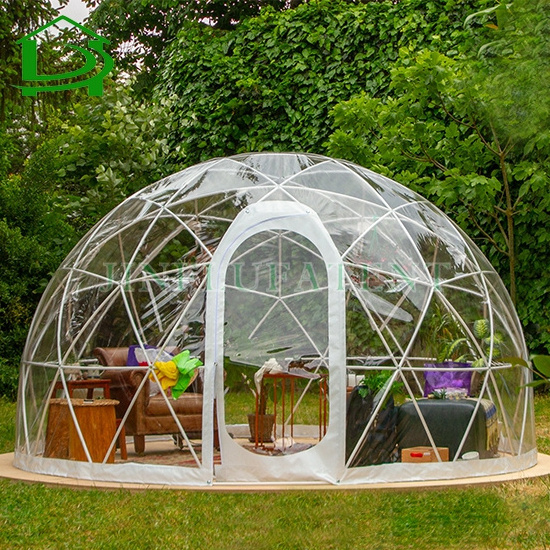 2.9m outdoor waterproof clear Transparent PVC igloo Dome Tent for Garden House