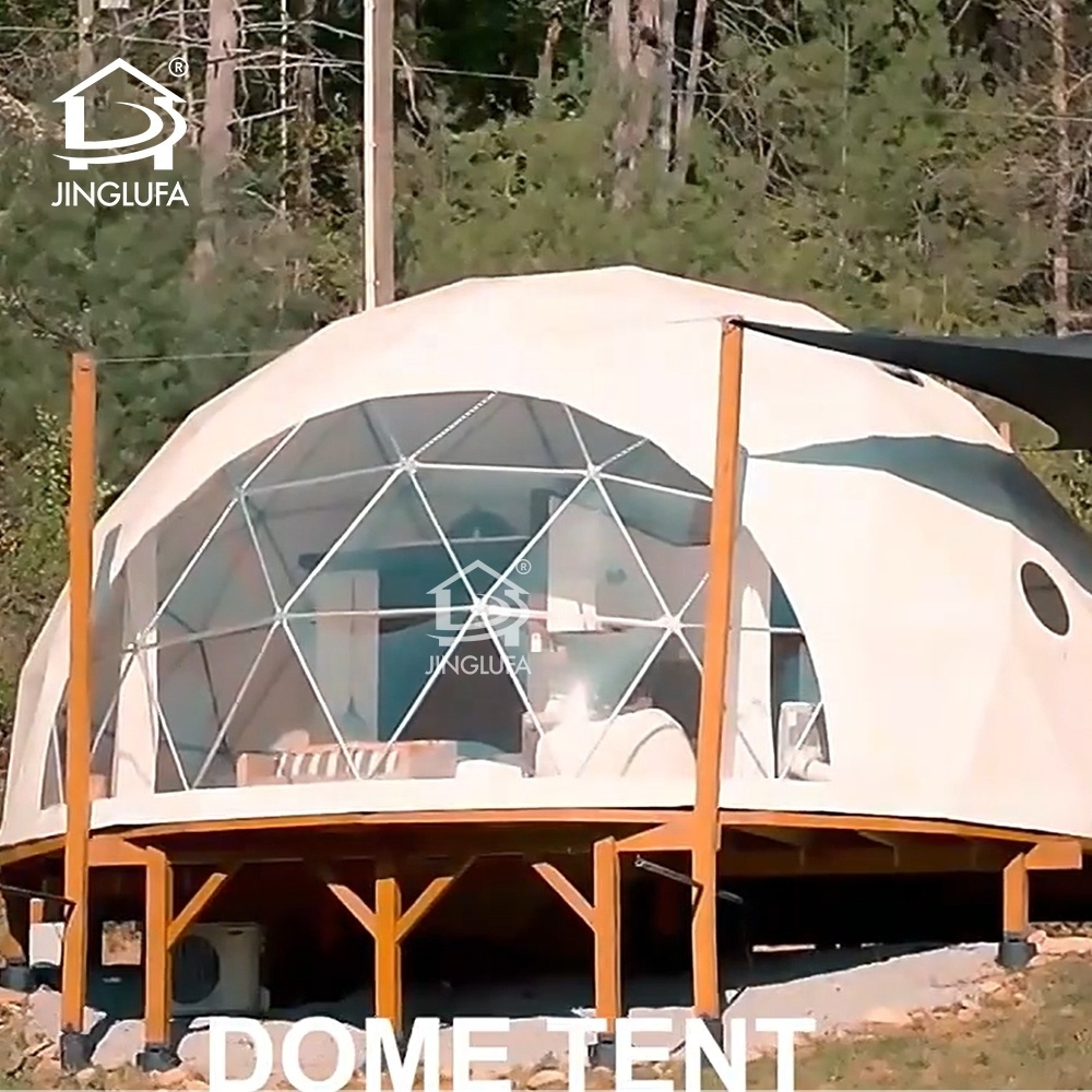 new design geo spherical pc glamping geodesic dome hotel tent home with toilet for resorts