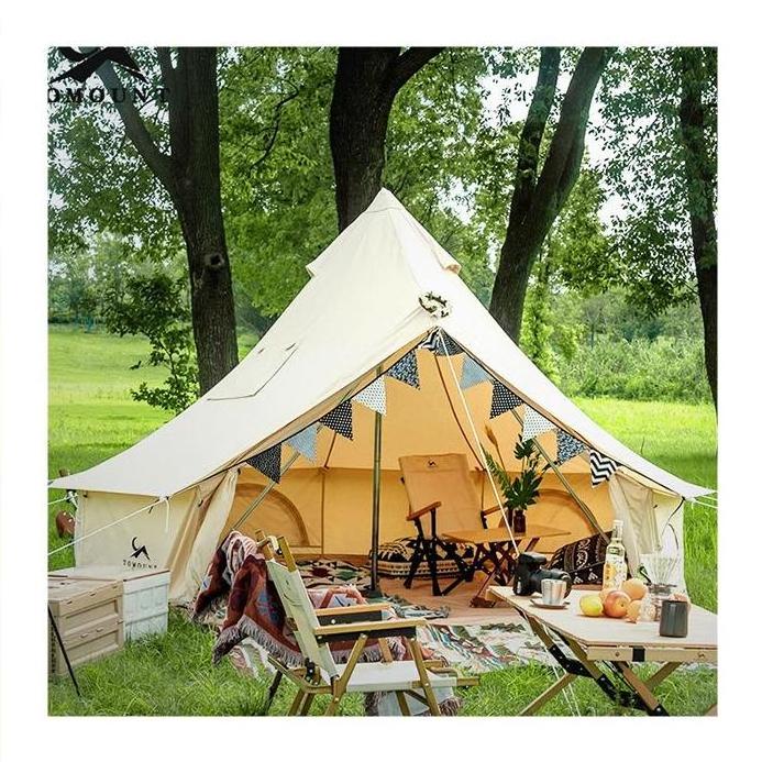 5m Oxford Fabric Bell Tents for Outdoor Glamping