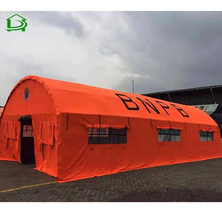 Emergency tube UN survival shelter large natural disaster relief tent for sale