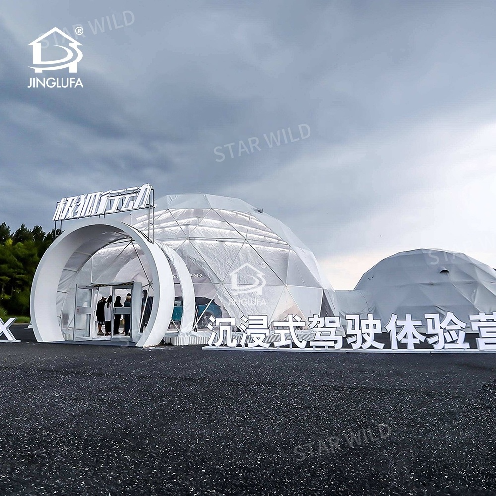 New Design Luxury Big Event Plastic Pvc Geodesic Igloo Dome Tent For Car Event Exhibition