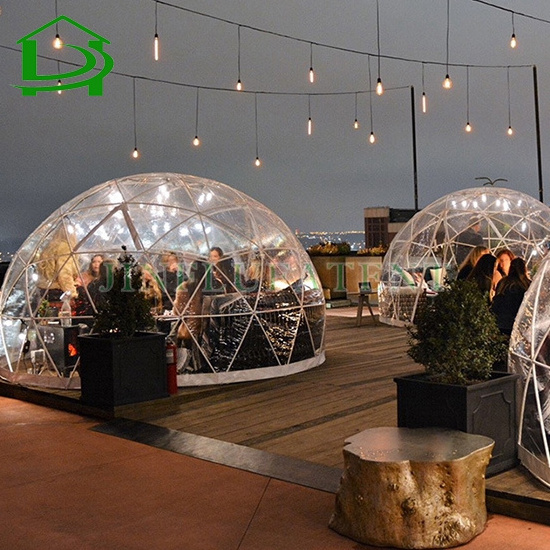 2.9m outdoor waterproof clear Transparent PVC igloo Dome Tent for Garden House