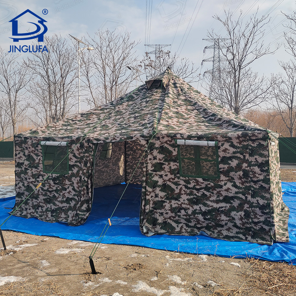 10 man Russian waterproof winter green canvas wall surplus tents disaster relief tent for sale