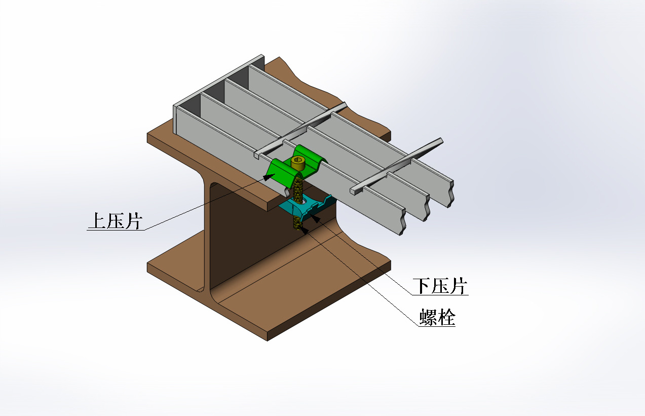 Galvanized clamps steel grating clips for flooring with  CE certificate