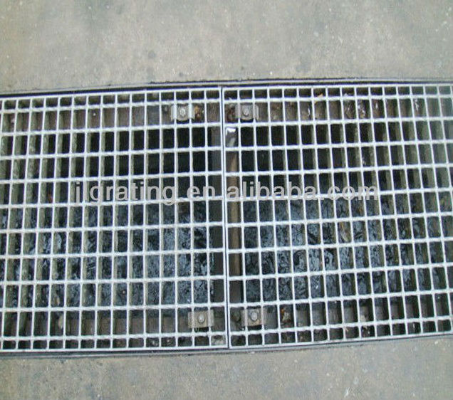 Hot dip galvanized steel drainage gutter sidewalk drain grate, catwalk, driveway drain