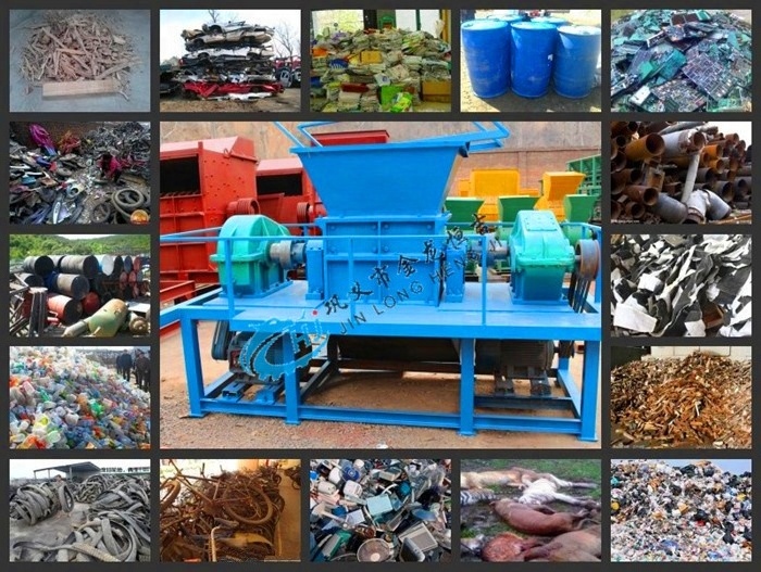 Waste tire rubber shredding tyre crusher recycling portable tire shredder for sale