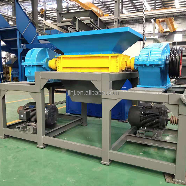 Recycling industrial iron steel car aluminum Shredding mini small Shredder double shaft shredder scrap metal Shredder for sale