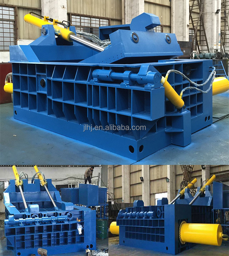 Aluminum can baling iron steel car press packaging scrap metal balers Recycling Waste metal Compactor price