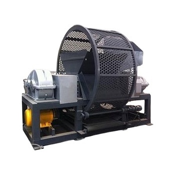 2 MT hourly Full Automatic Tire rubber mulch making machine tire rubber chopping machine steel wire remove machine