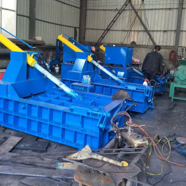 Automatic horizontal sheet baling press Recycling metal chip Compactor scrap metal Briquetting machine metal shear baler press