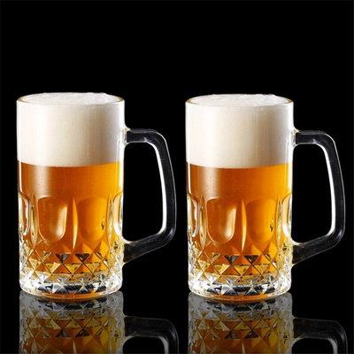 2023 Eco-Friendly transparent beer stein german beer mug stein custom beer stein 24 oz