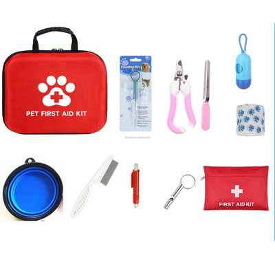 Hot Selling Compact Emergency Kit Pet First aid Kit For Dogs Cat Animals Travel Outdoor Wholesale