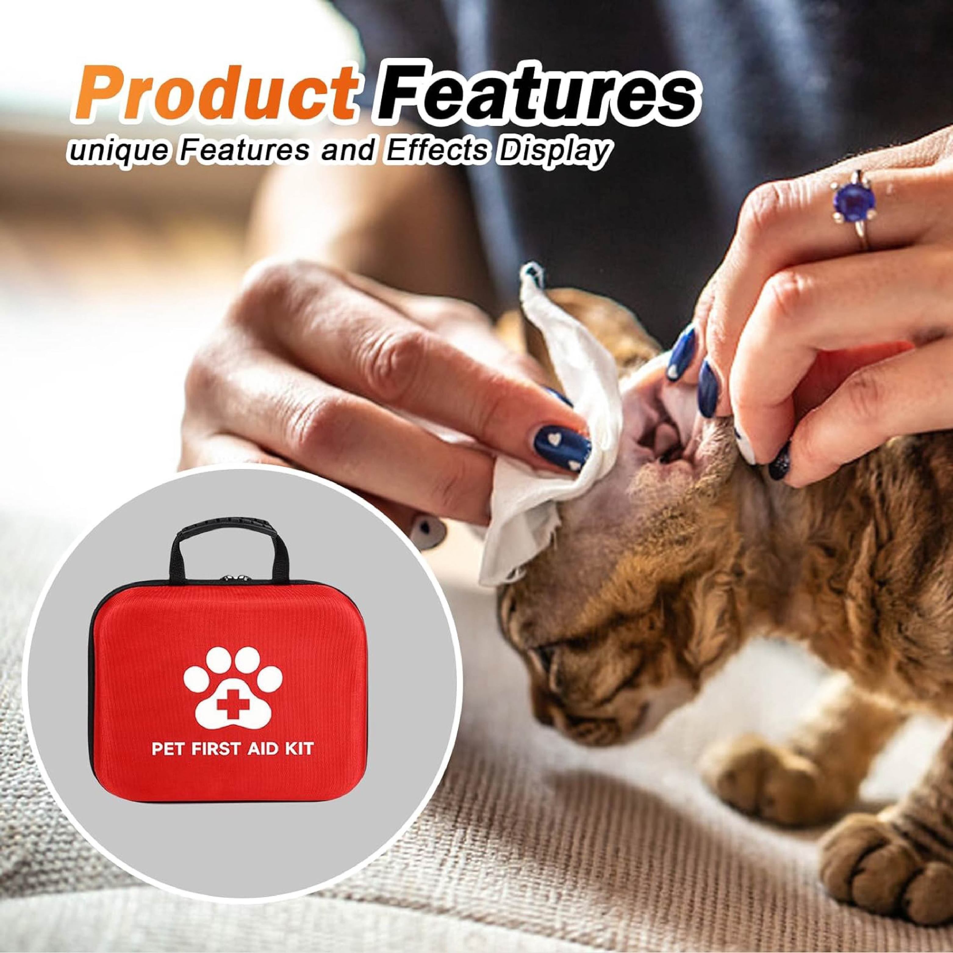 Hot Selling Compact Emergency Kit Pet First aid Kit For Dogs Cat Animals Travel Outdoor Wholesale