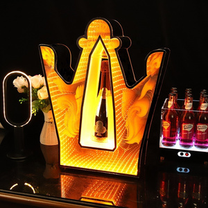 Acrylic Led Wine Rack led bottle glorifier lighted display Led liquor bottle Presenter Display holder Glorifier