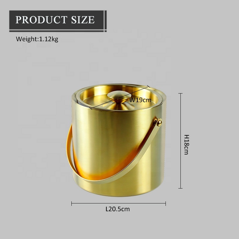 Bar nightclub Rechargeable golden Metal LED illuminated Wine Bottle Holder Wine Container beer champagne Ice Bucket