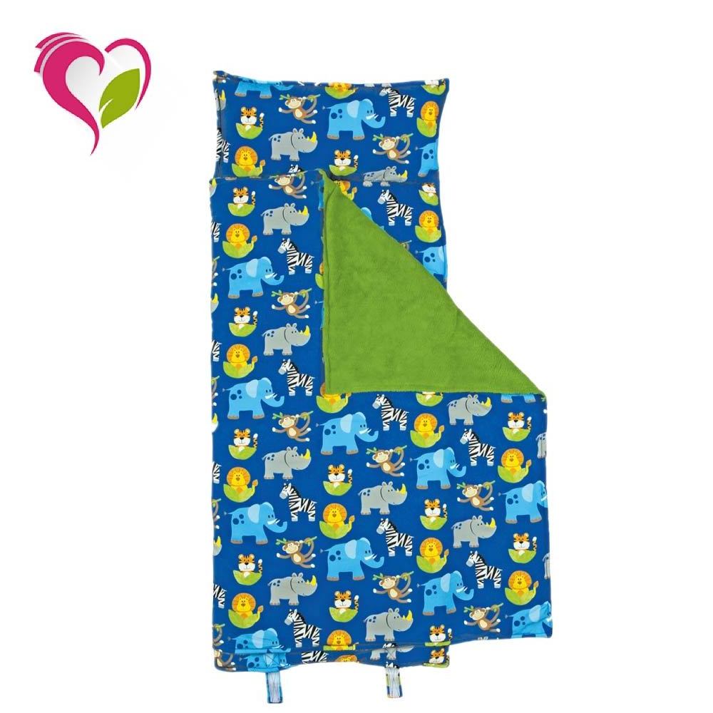 Wholesale Custom Design Kids Toddler Nap Mat With Removable Pillow Polyester Baby Sleeping Mat